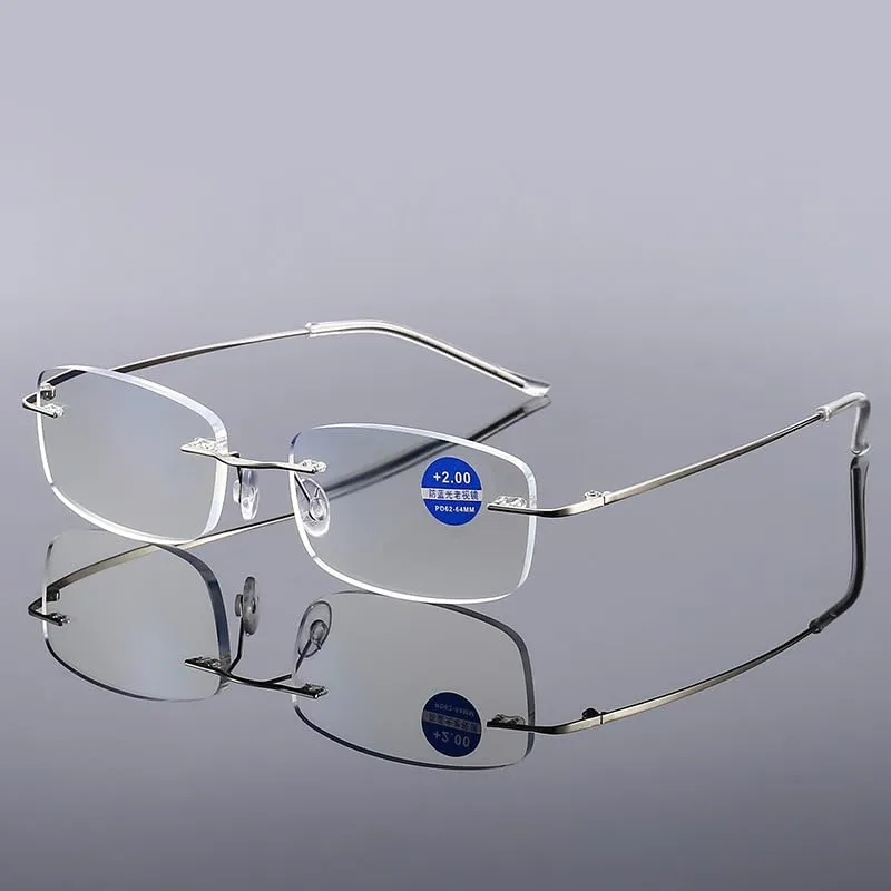 RIMLESS TITANUM READING نظارة قراءة جاهزة (+1.00)